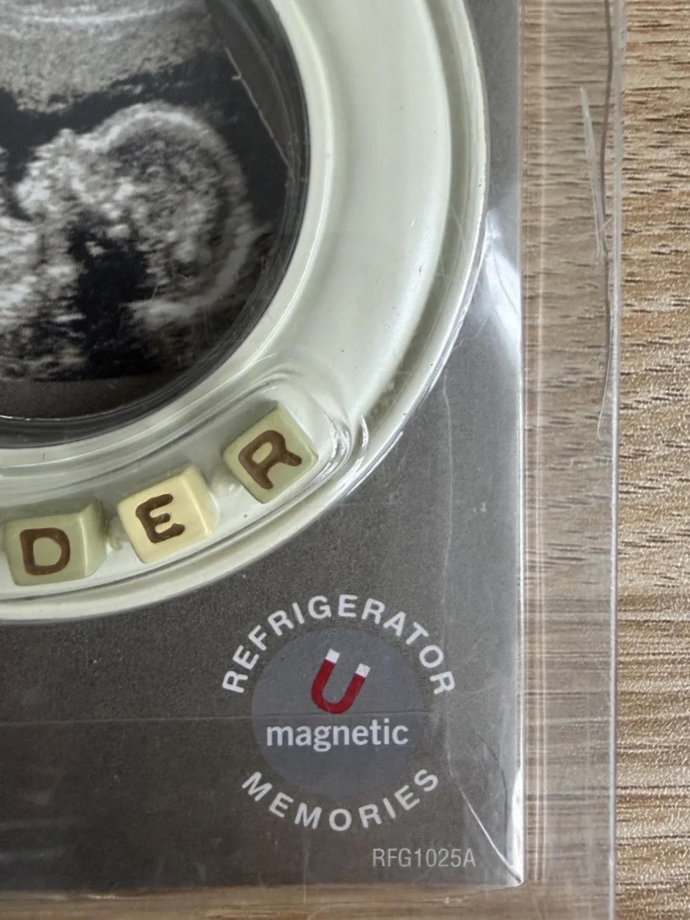 Hallmark Little Wonder Ultrasound Picture Magnetic Frame New Baby Sonogram Photo